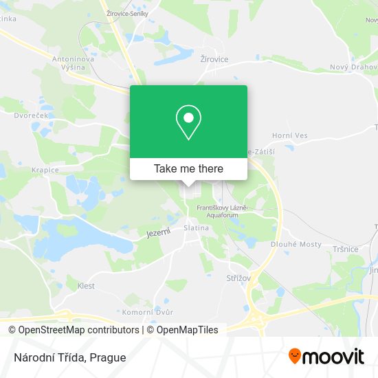 Národní Třída map