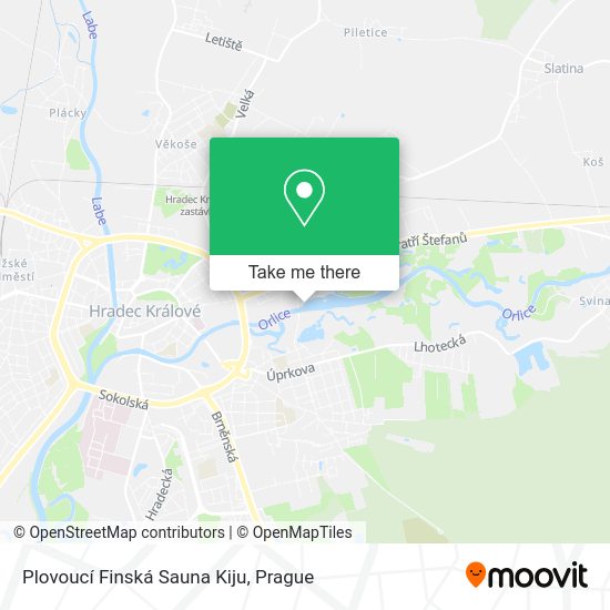 Plovoucí Finská Sauna Kiju map