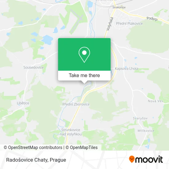 Карта Radošovice Chaty