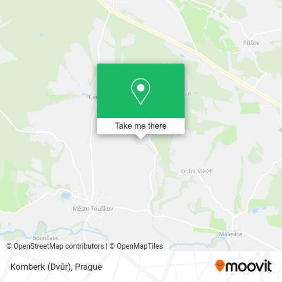 Карта Komberk (Dvůr)