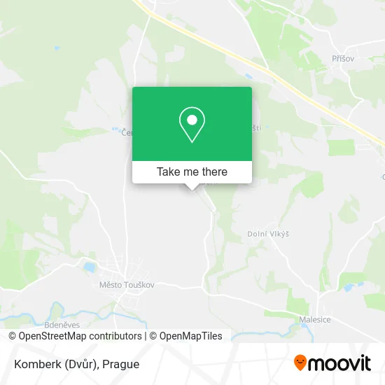 Карта Komberk (Dvůr)