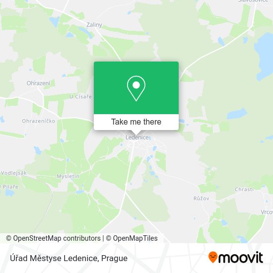 Úřad Městyse Ledenice map