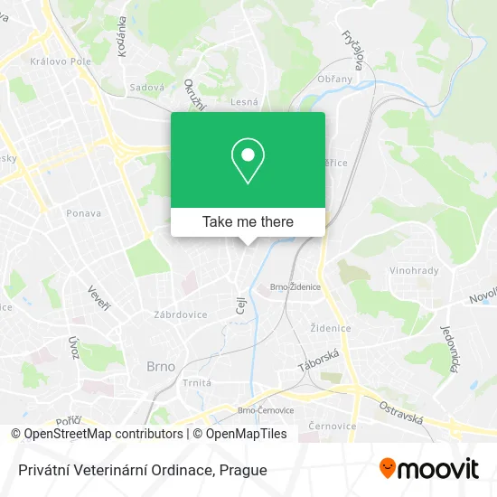 Карта Privátní Veterinární Ordinace