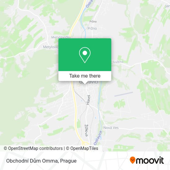 Obchodní Dům Omma map