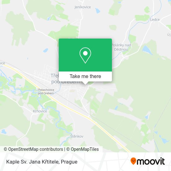 Kaple Sv. Jana Křtitele map