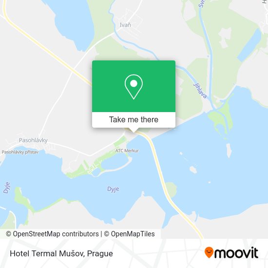 Hotel Termal Mušov map