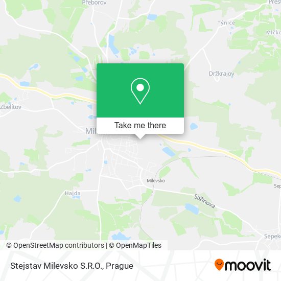 Stejstav Milevsko S.R.O. map