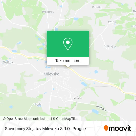 Карта Stavebniny Stejstav Milevsko S.R.O.