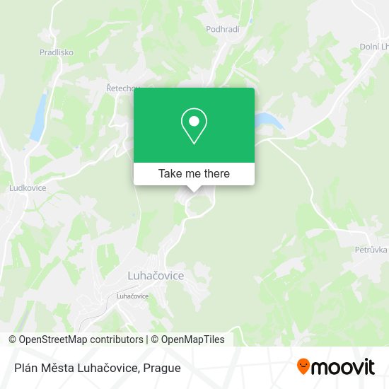 Plán Města Luhačovice map