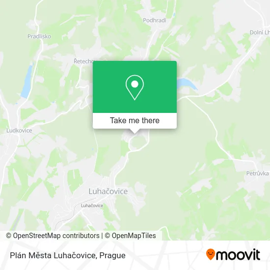 Карта Plán Města Luhačovice