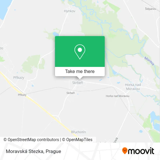 Карта Moravská Stezka