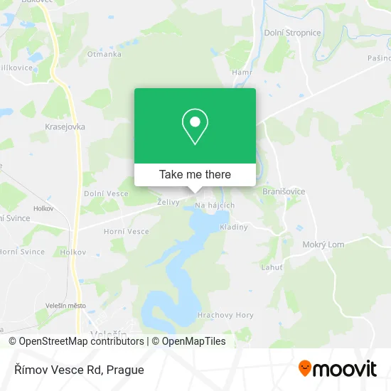 Карта Římov Vesce Rd