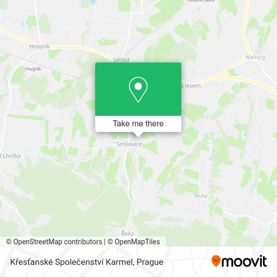 Křesťanské Společenství Karmel map