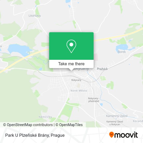 Park U Plzeňské Brány map