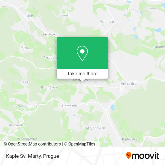 Карта Kaple Sv. Marty