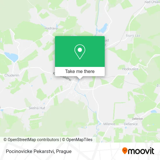 Карта Pocinovicke Pekarstvi
