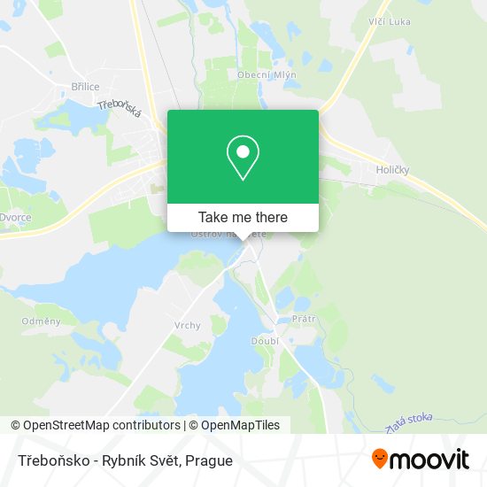 Třeboňsko - Rybník Svět map