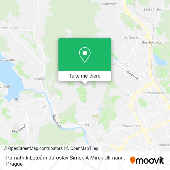 Památník Letcům Jaroslav Šimek A Mirek Ullmann map
