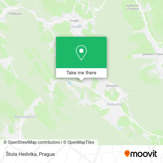 Карта Štola Hedvika