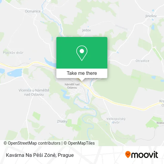 Карта Kavárna Na Pěší Zóně