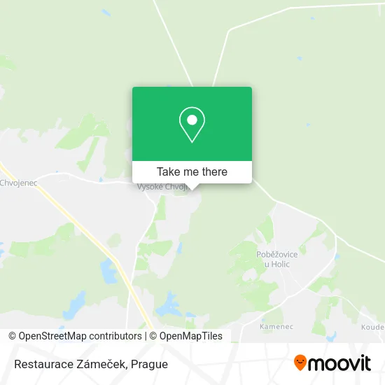 Карта Restaurace Zámeček