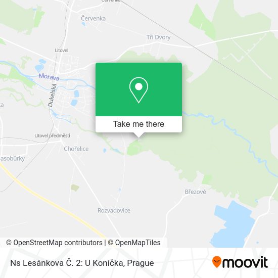 Ns Lesánkova Č. 2: U Koníčka map