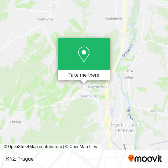 Kříž map