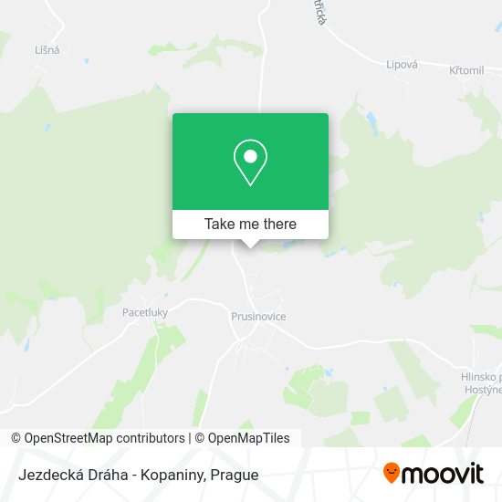 Jezdecká Dráha - Kopaniny map