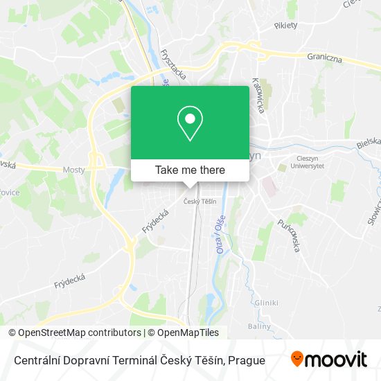 Centrální Dopravní Terminál Český Těšín map
