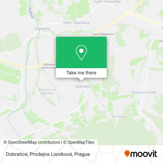 Карта Dobratice, Prodejna Lisníková