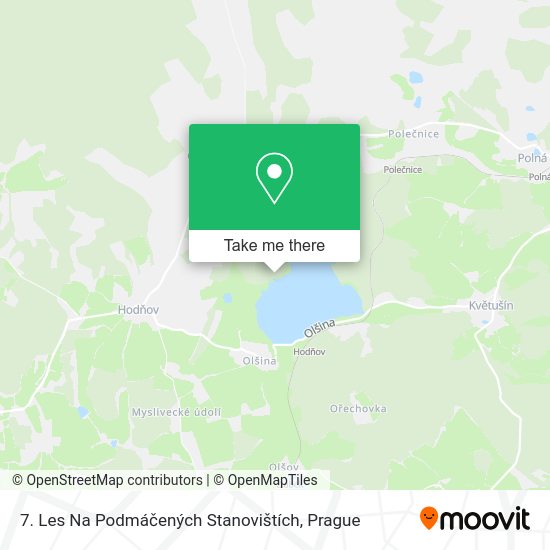 7. Les Na Podmáčených Stanovištích map