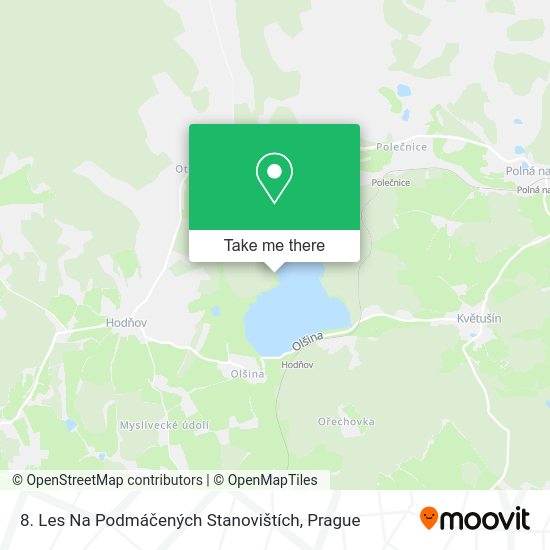 8. Les Na Podmáčených Stanovištích map