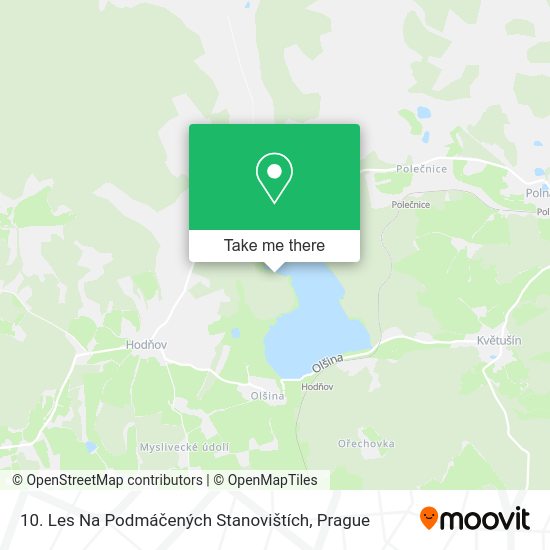 10. Les Na Podmáčených Stanovištích map