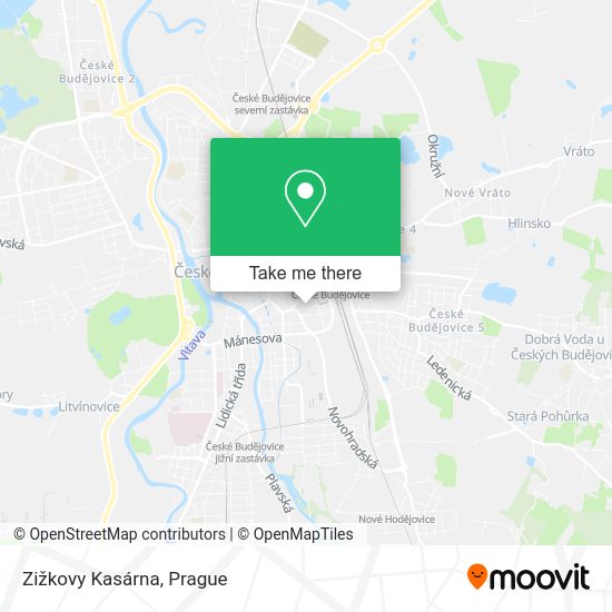 Zižkovy Kasárna map