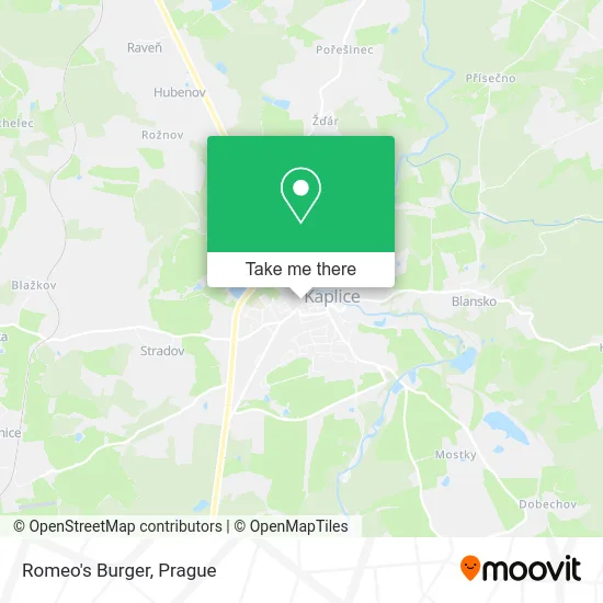 Карта Romeo's Burger