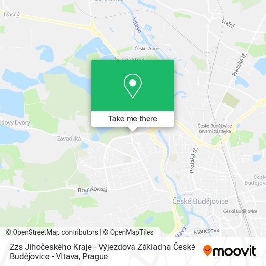 Zzs Jihočeského Kraje - Výjezdová Základna České Budějovice - Vltava map