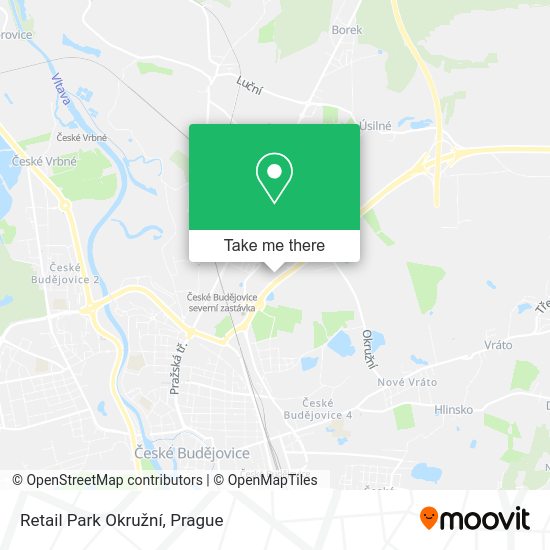 Retail Park Okružní map