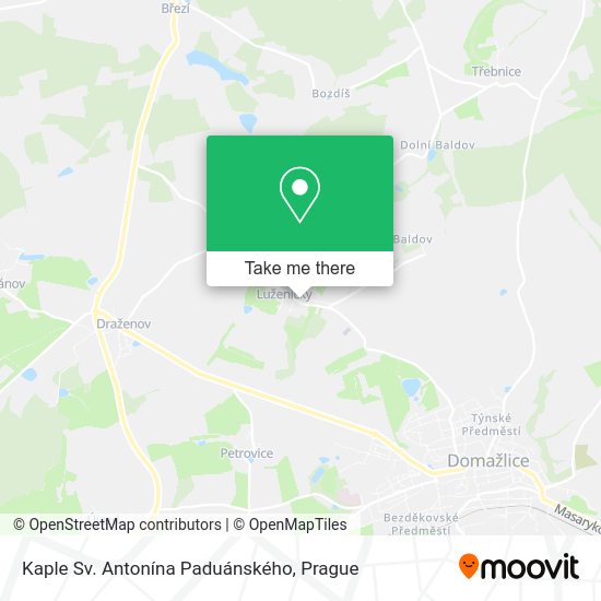 Kaple Sv. Antonína Paduánského map