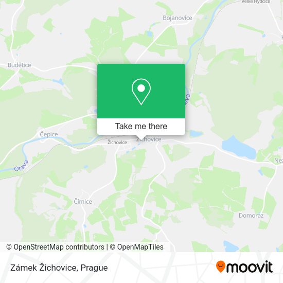 Zámek Žichovice map