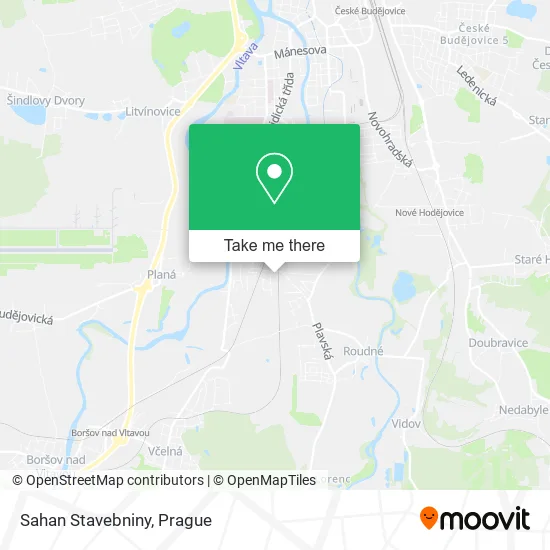 Карта Sahan Stavebniny