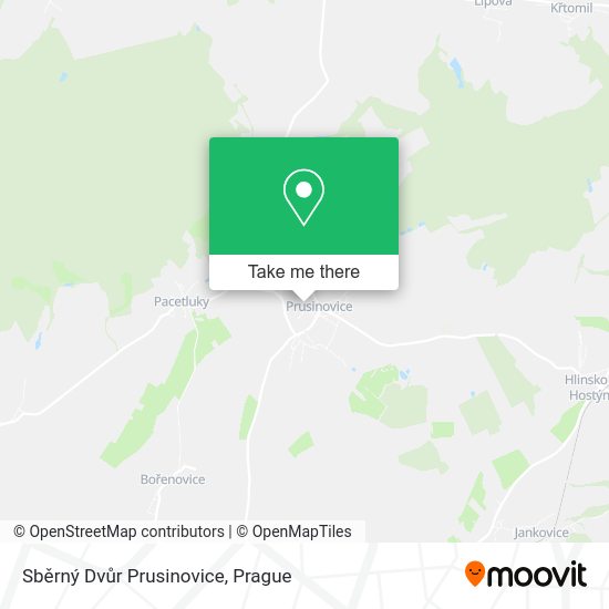 Sběrný Dvůr Prusinovice map