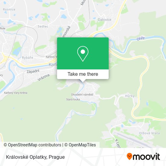 Královské Oplatky map