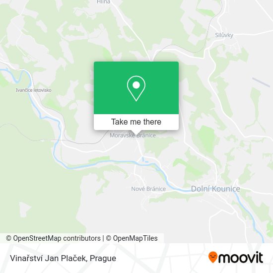 Vinařství Jan Plaček map