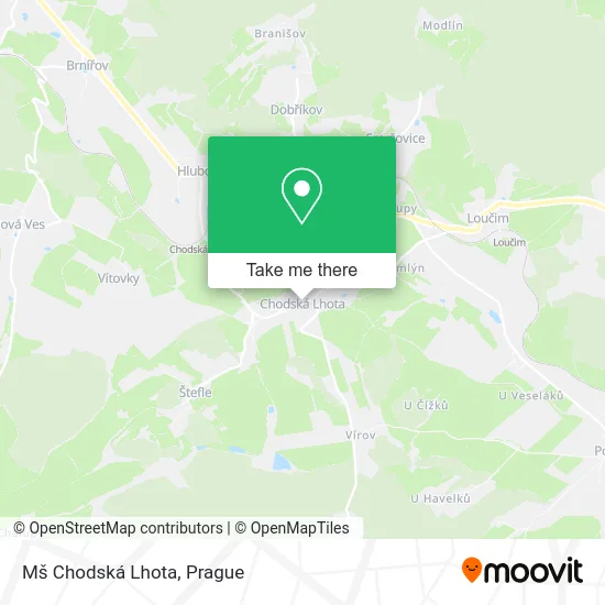 Карта Mš Chodská Lhota