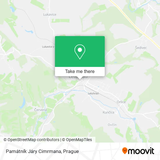 Карта Památník Járy Cimrmana