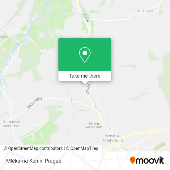 Mlékárna Kunín map