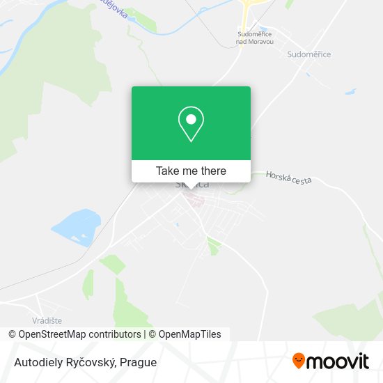Autodiely Ryčovský map