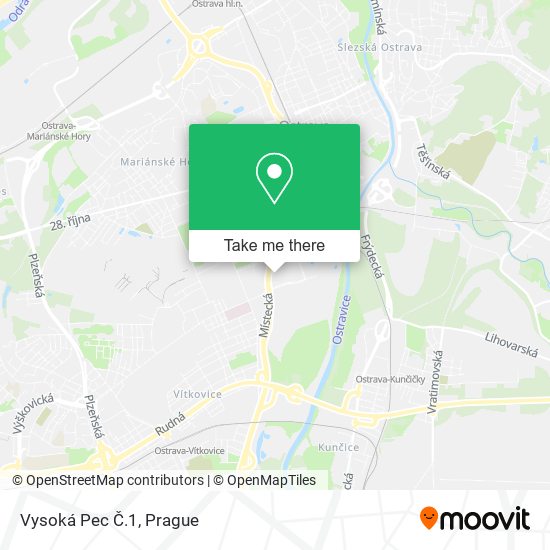 Карта Vysoká Pec Č.1