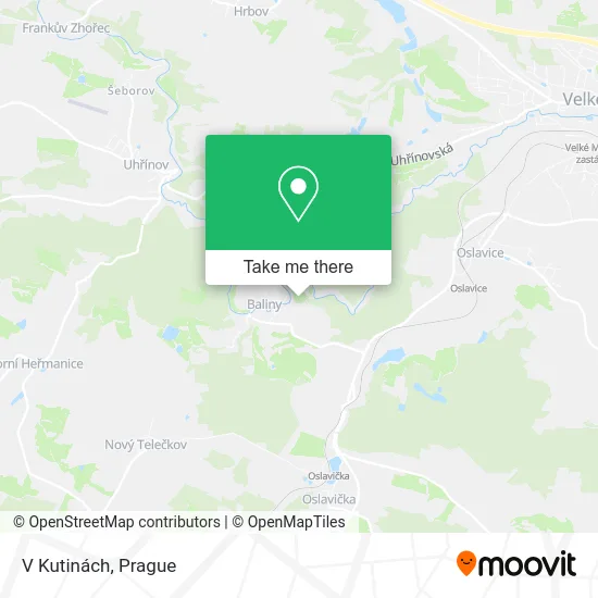 Карта V Kutinách