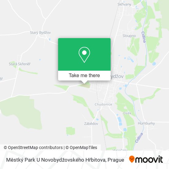 Městký Park U Novobydžovského Hřbitova map